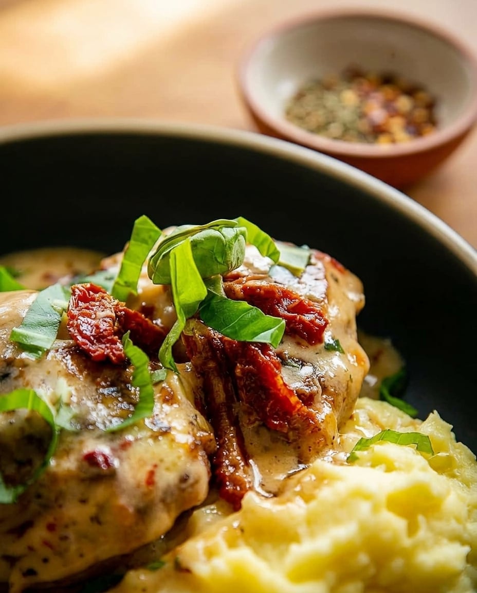 Crock Pot Marry Me Chicken Thighs served