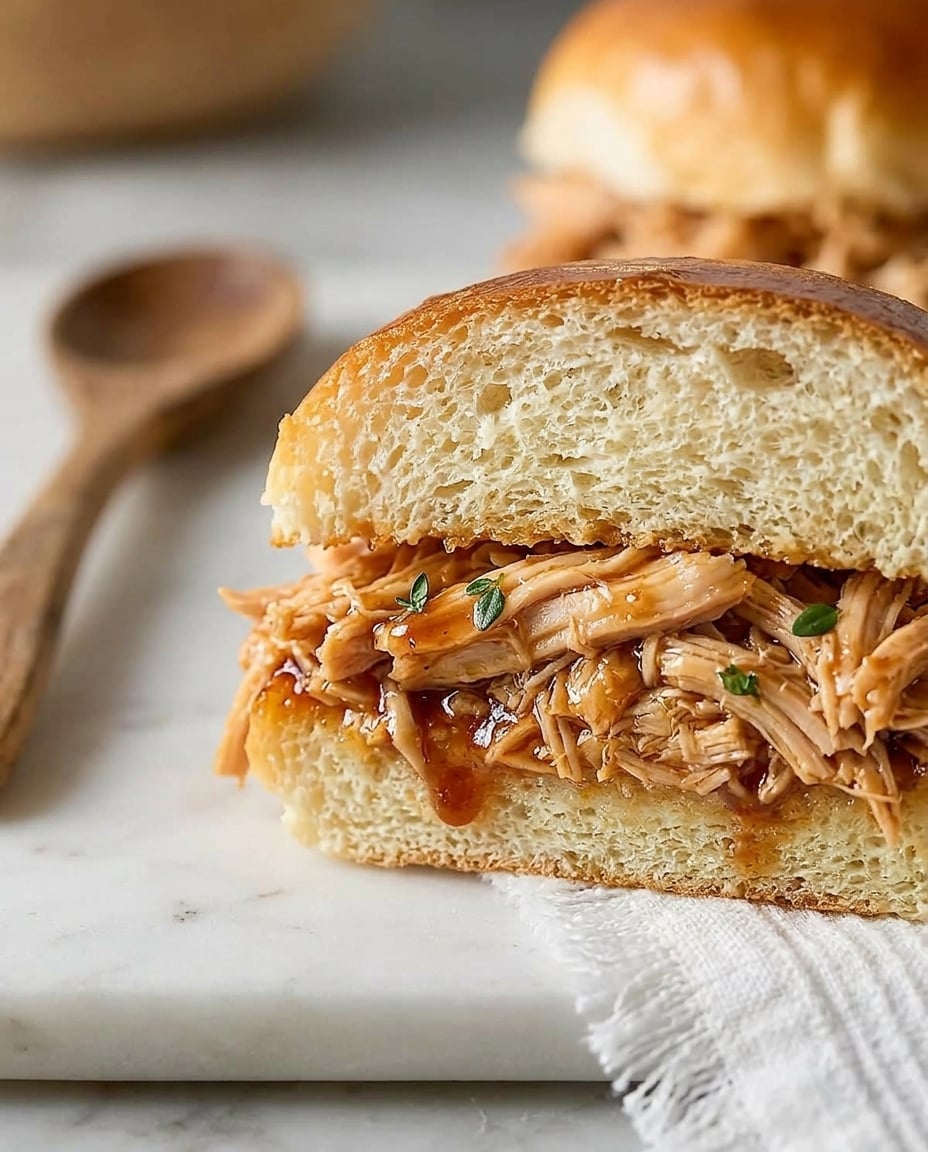 Crock Pot Turkey Tenderloin Sandwiches close-up
