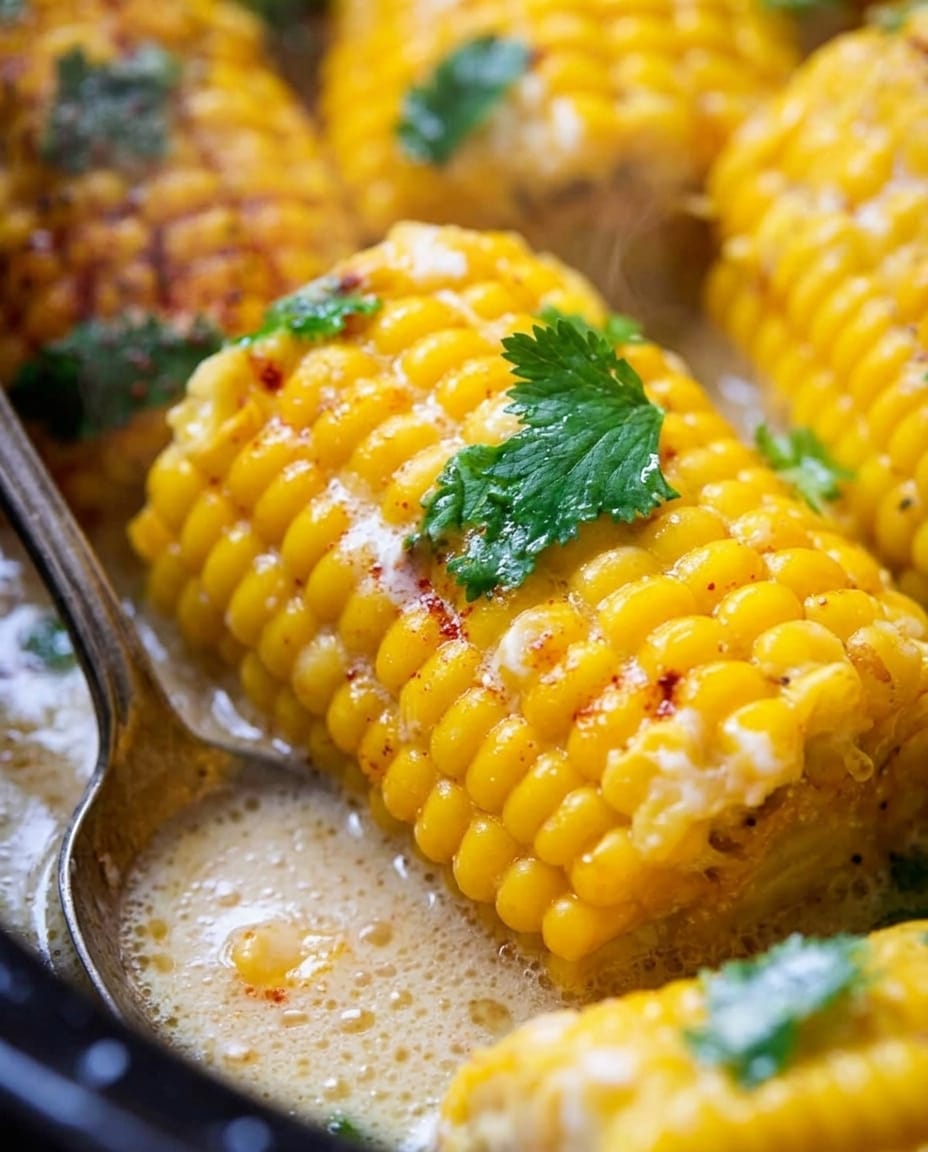 Finished Crock Pot Corn on the Cob Recipe