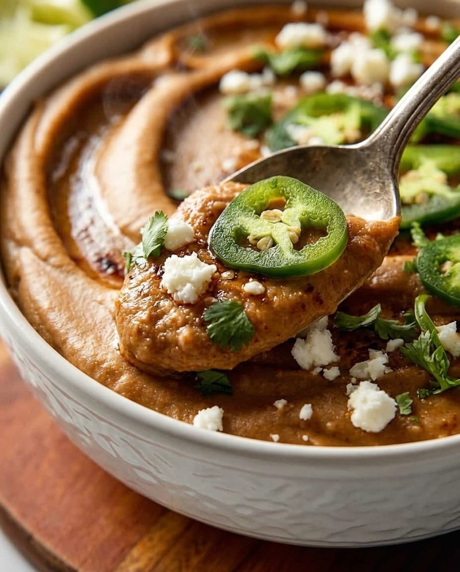 Finished Crock Pot Refried Beans from Scratch