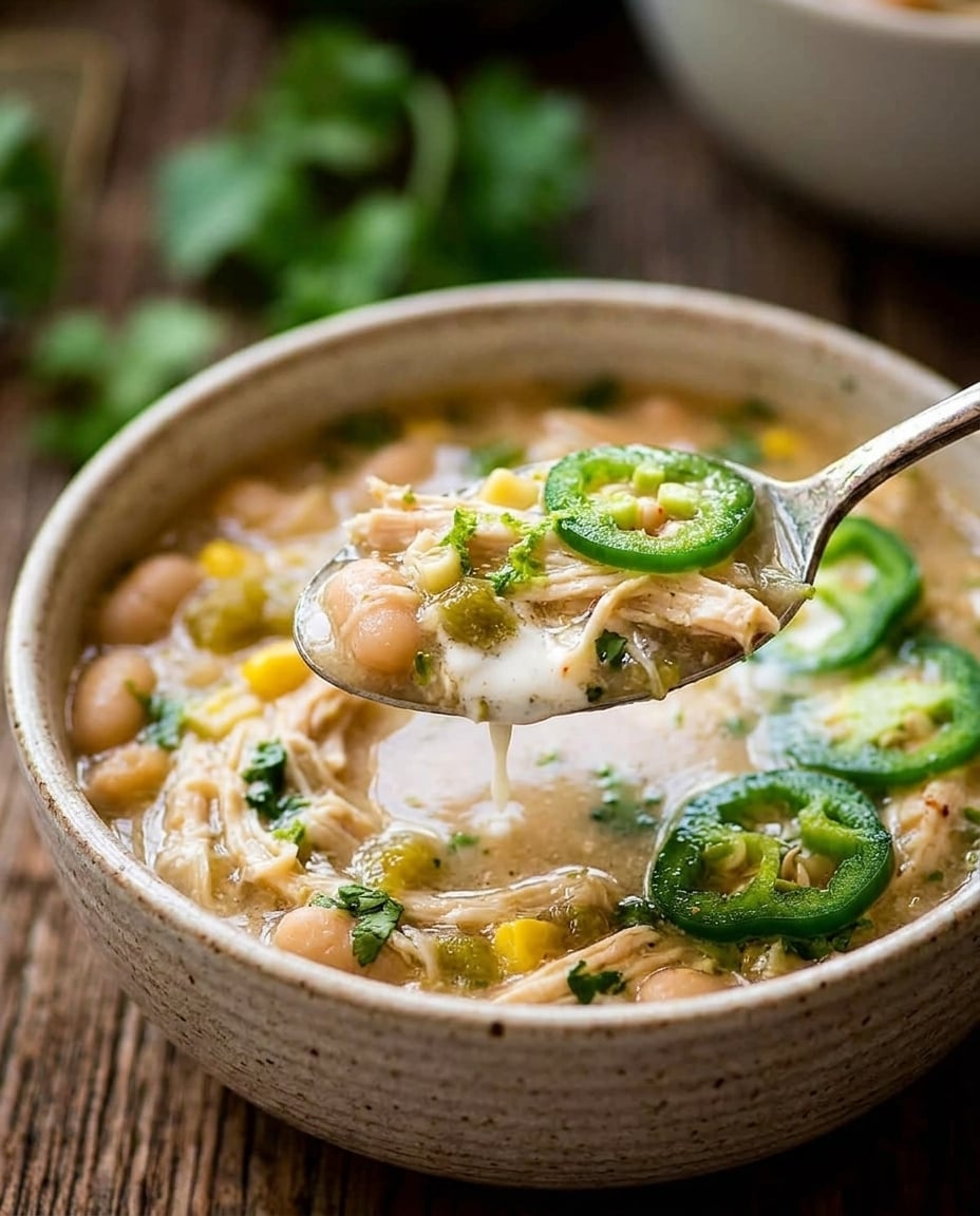 Finished Crock Pot White Chicken Chili Recipe