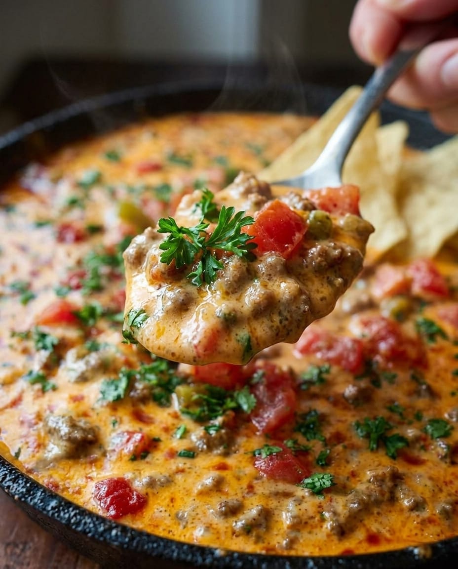 Finished Rotel Dip Crock Pot Easy Cheesy Win
