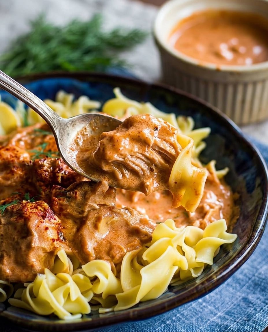 Finished Slow Cooker Chicken Paprikash Recipe