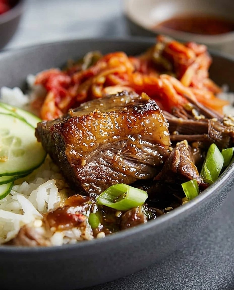Slow Cooker Asian Short Ribs Recipe close-up