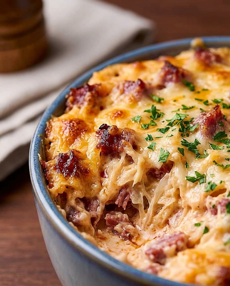 Slow Cooker Reuben Dip: Creamy & Easy close-up