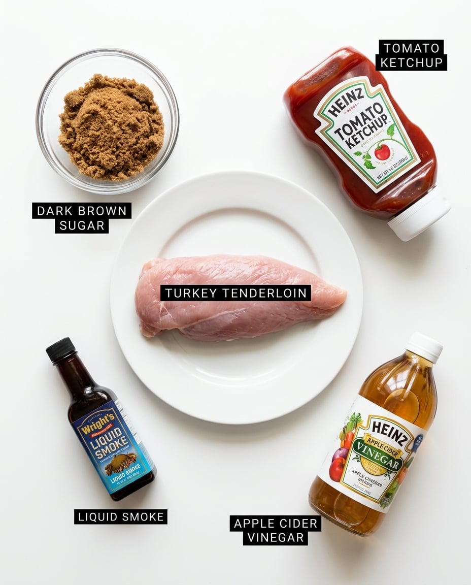 BBQ Turkey Tenderloin Slow Cooker Recipe ingredients