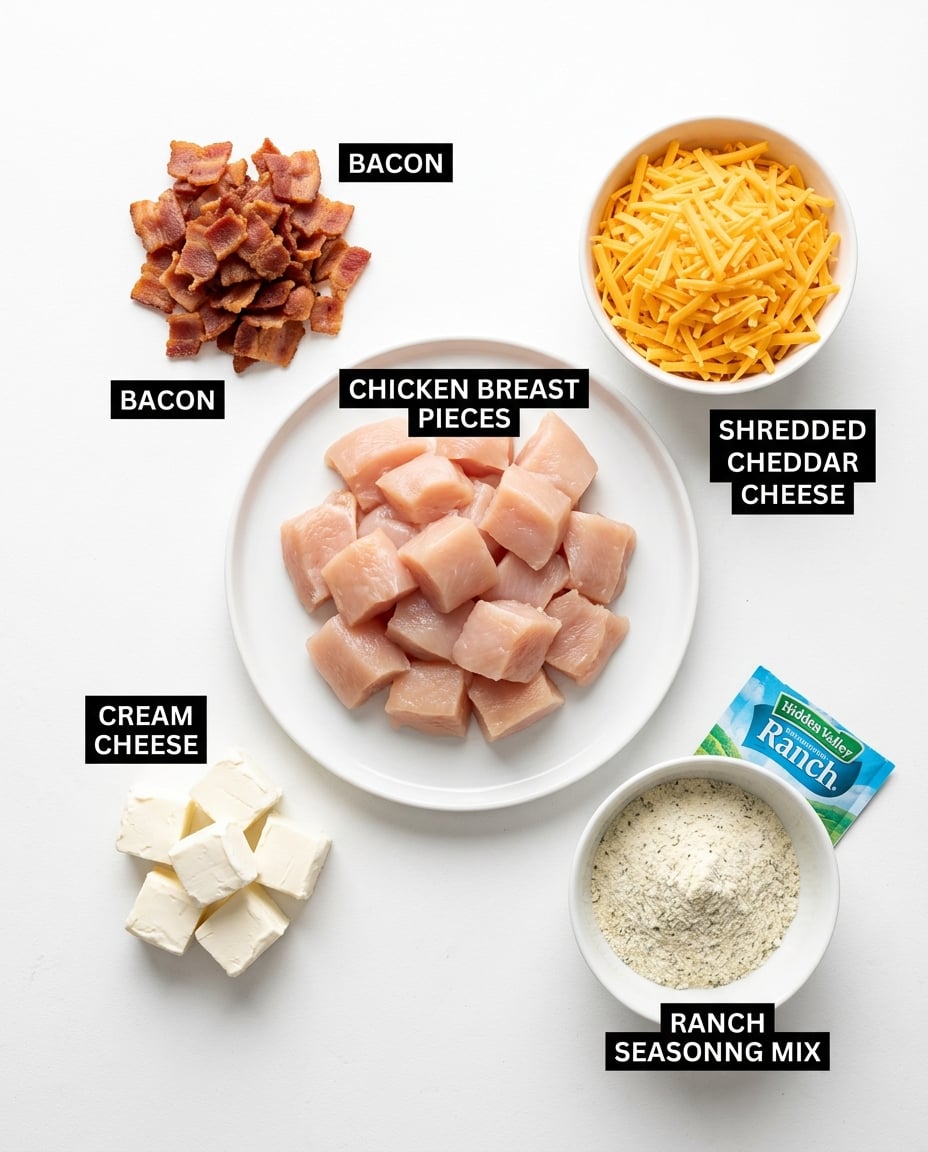 Fresh ingredients for Crack Chicken Soup Crock Pot Recipe