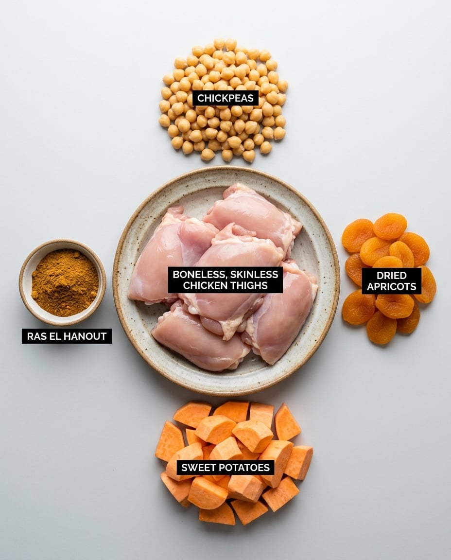 Crock Pot Moroccan Chicken Stew Recipe recipe ingredients