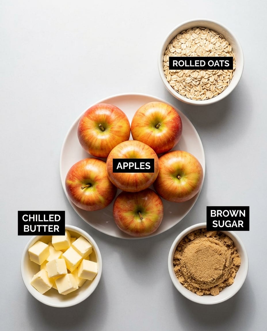 Ingredients for Slow Cooker Apple Crisp That Actually Works