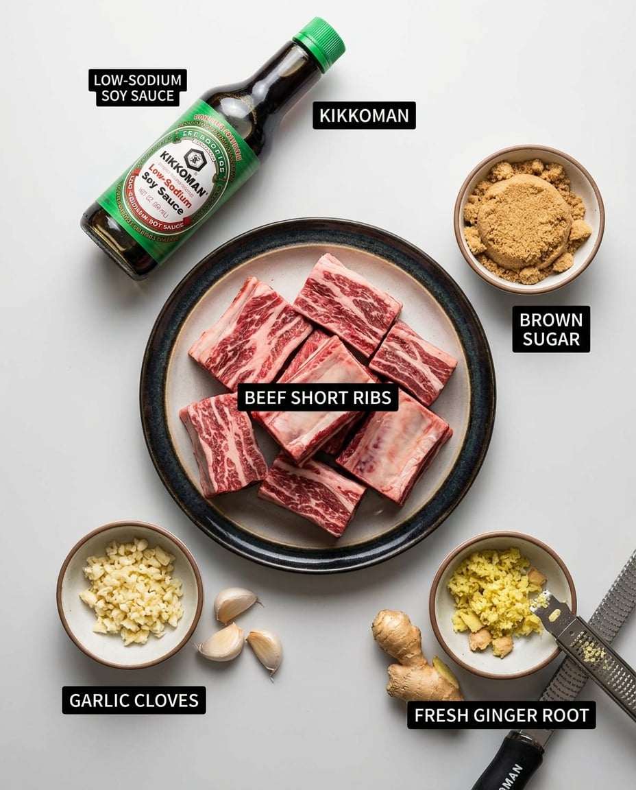 Slow Cooker Asian Short Ribs Recipe recipe ingredients