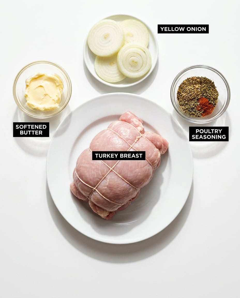 Fresh ingredients for Slow Cooker Boneless Turkey Breast Recipe